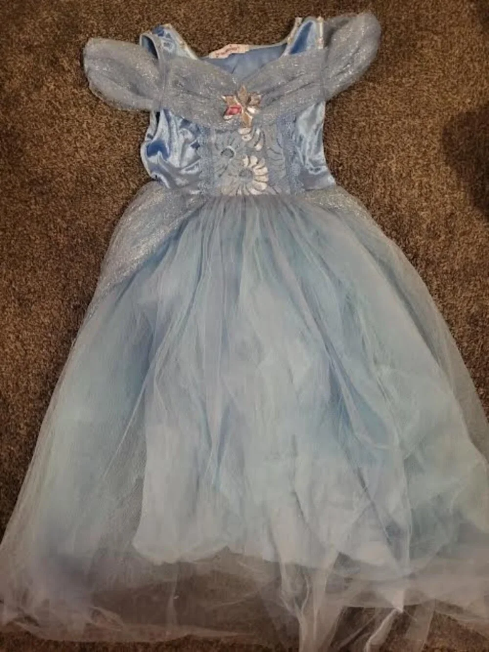 Girls The Two Princesses Light Blue Princess Dress Costume Size 120 (4-6 years)